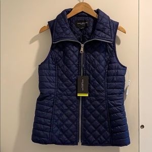 Andrew Marc Navy Blue insulated vest